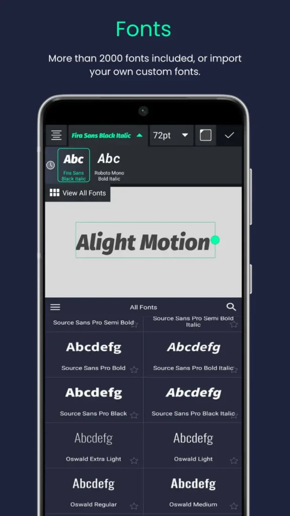 Alight Motion Fonts