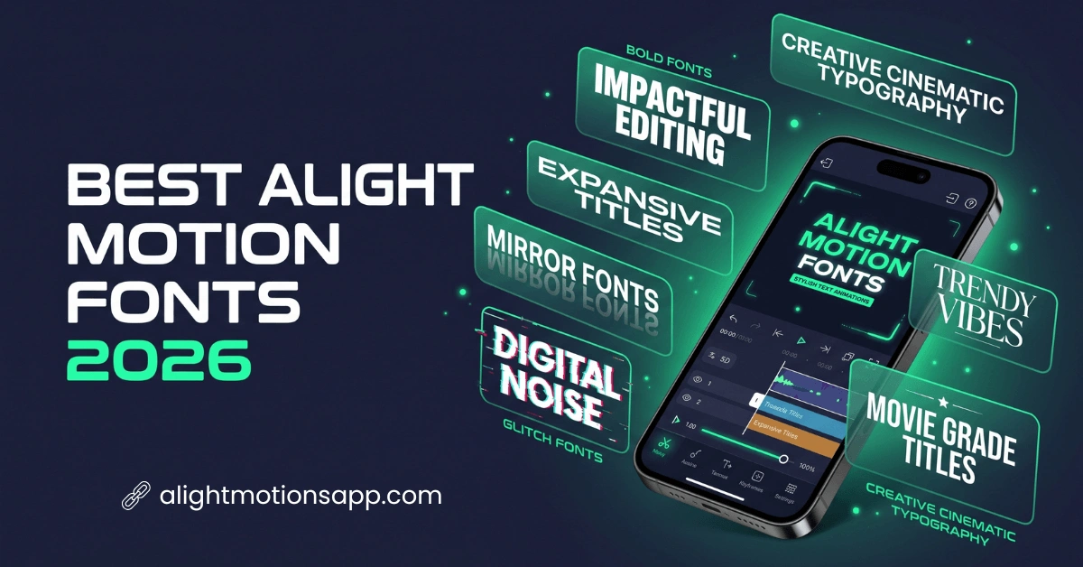 12+ Best Alight Motion Fonts
